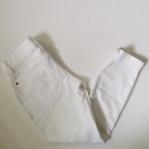 THE LIMITED 917 Skinny Leg Crop Jean - White 2P